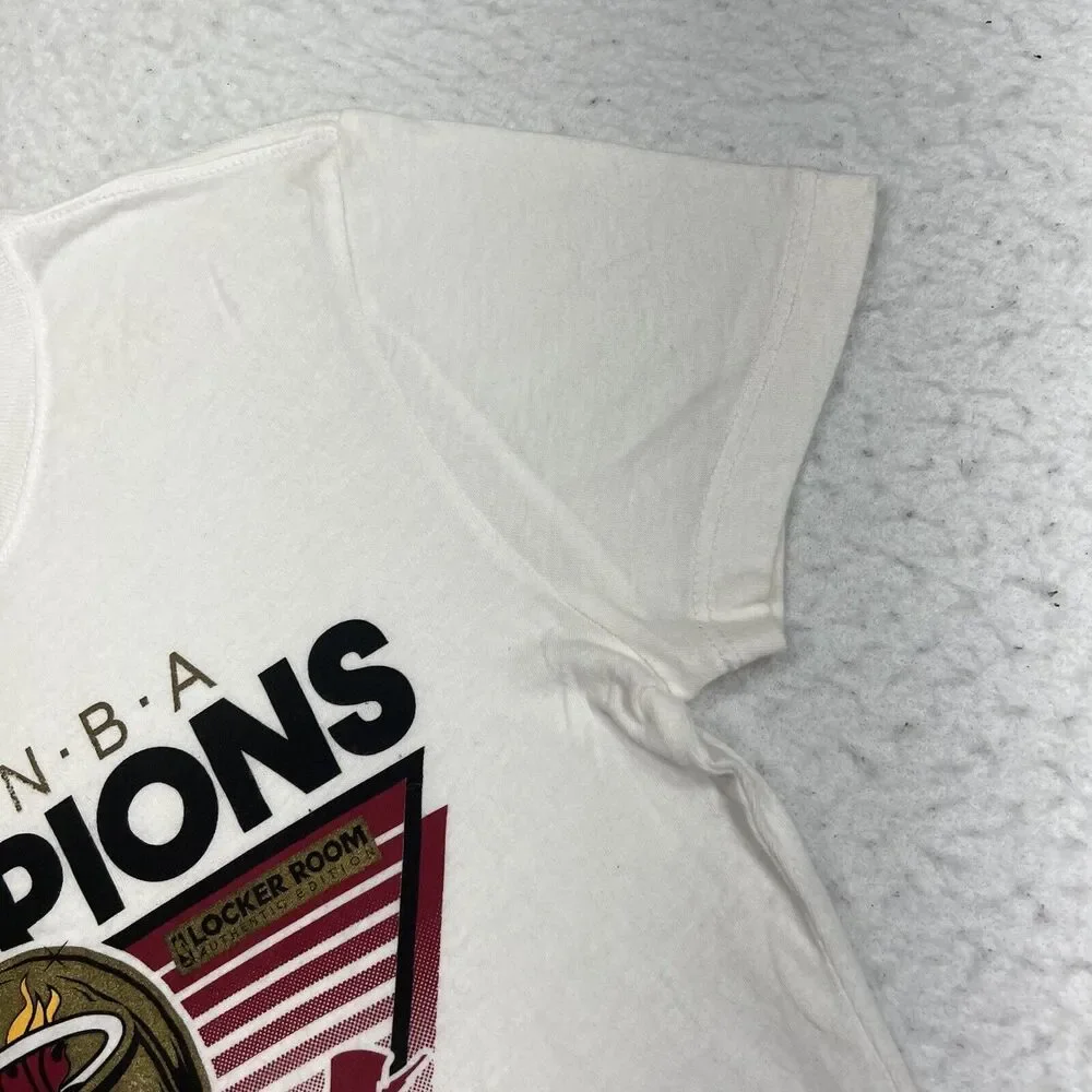 Adidas NBA Miami Heat Women's Medium Slim Fit 2012 Locker Room Champions T Shirt - Picture 5 of 12